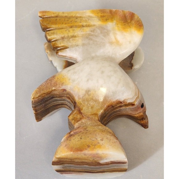 Home Decorative Animal Figure Eagle Desk Mantel Marble Onyx Collectable … - Picture 6 of 11